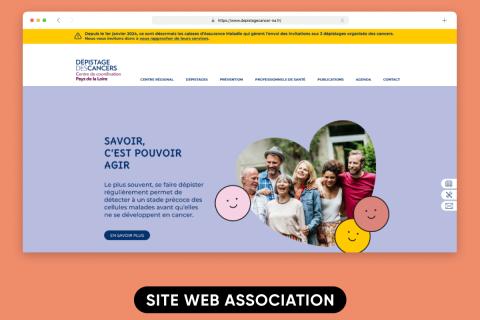 Illustration du projet Site internet d’information et de sensibilisation au dépistage des cancers - CRCDC Pays de la Loire