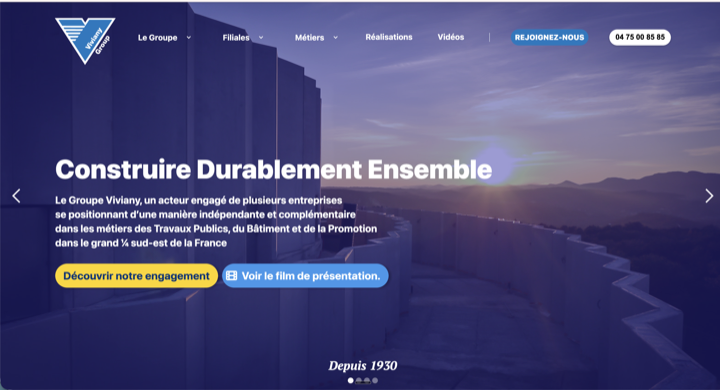 Illustration du projet Refonte complète du site sur Webflow