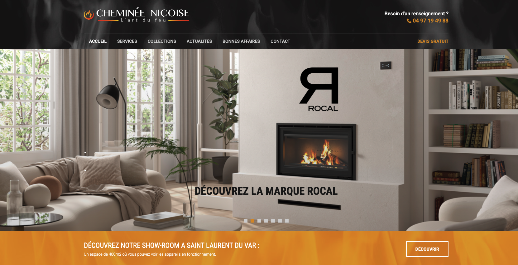 Illustration du projet Cheminée niçoise - Refonte SEO & Campagne