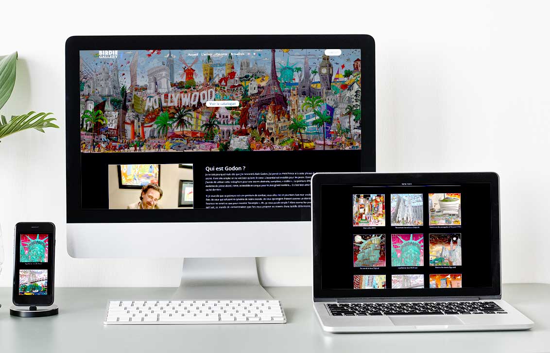 Illustration du projet Création d'un site internet vitrine pour un illustrateur