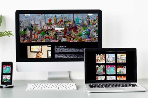 Illustration du projet Création d'un site internet vitrine pour un illustrateur