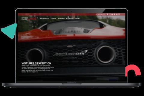 Illustration du projet Symbol Cars — L’excellence automobile propulsée par PrestaShop 1.8