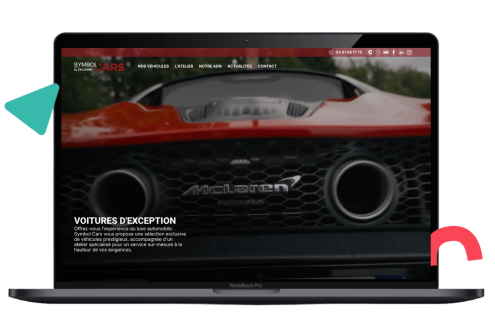 Illustration du projet Symbol Cars — L’excellence automobile propulsée par PrestaShop 1.8