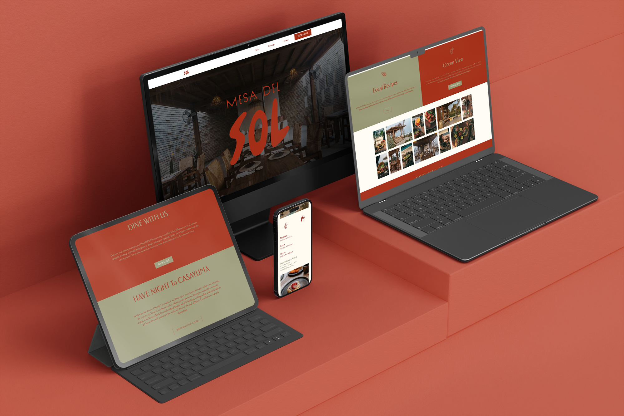 Illustration du projet Création d'un site pour le restaurant Mesa Del Sol