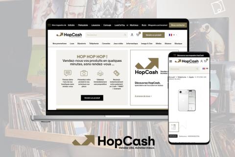 Illustration du projet Refonte du site e-commerce HopCash connecté au logiciel de caisse TGM