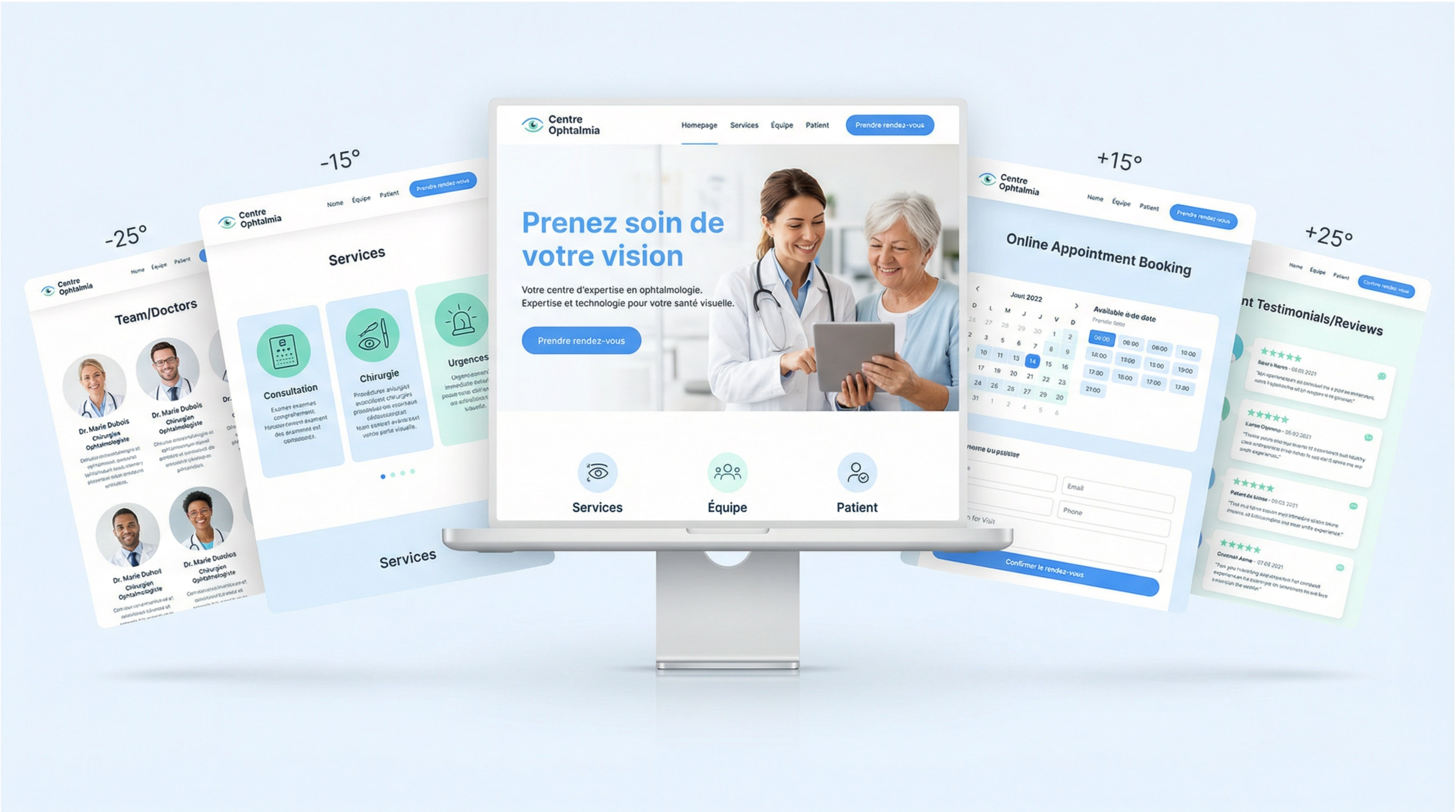 Illustration du projet Modernisation de la présence digitale du Centre Ophtalmia