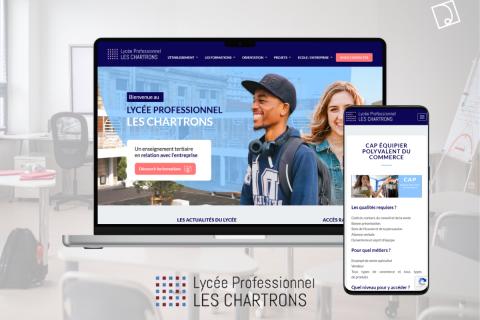 Illustration du projet Lycée des Chartrons, site institutionnel pour élèves et enseignants