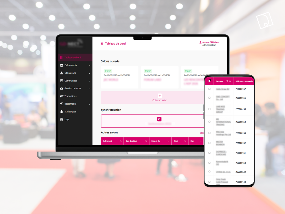 Illustration du projet Co-nexpo : l’outil sur mesure pour réinventer l’expérience exposant