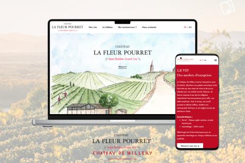 Illustration du projet Château Figeac, création de sites web éco-conçus