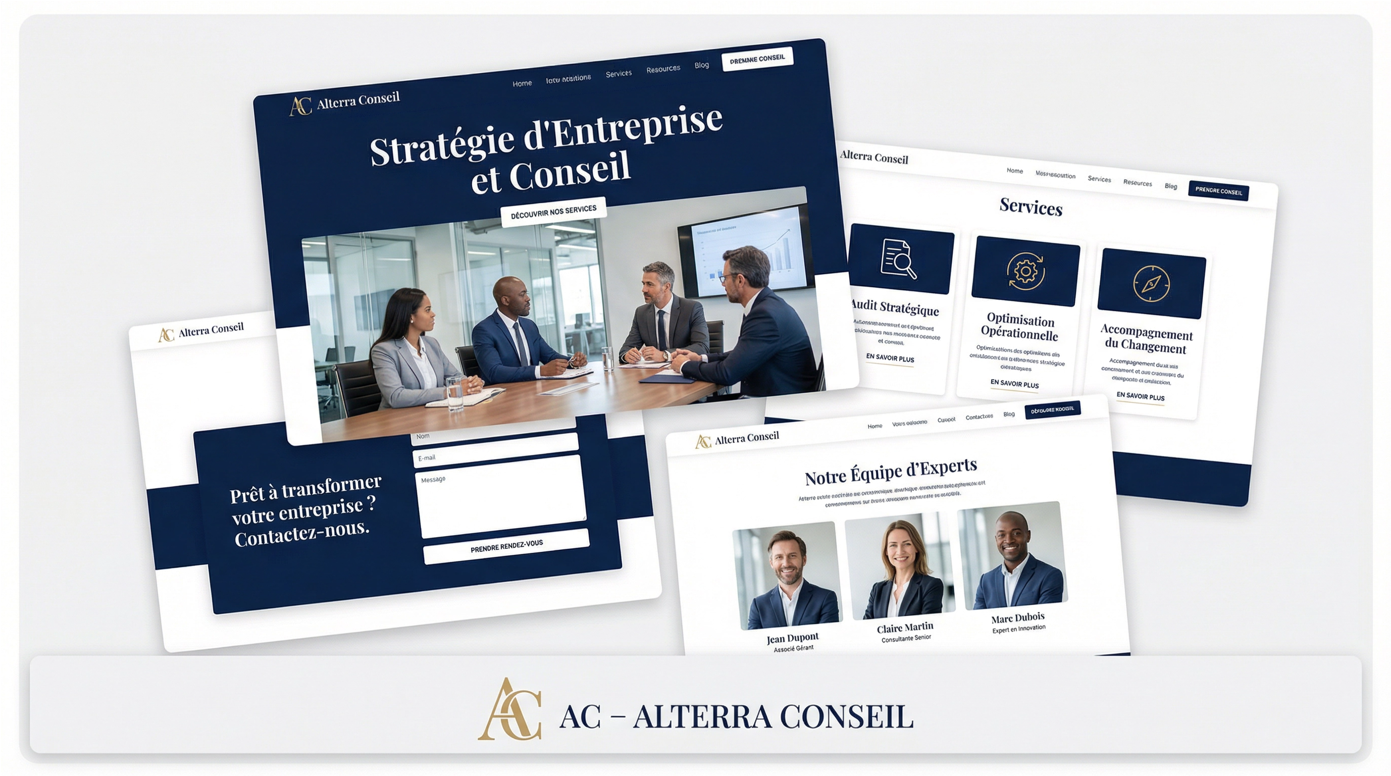 Illustration du projet Création du site et stratégie de visibilité pour Alterra Conseil