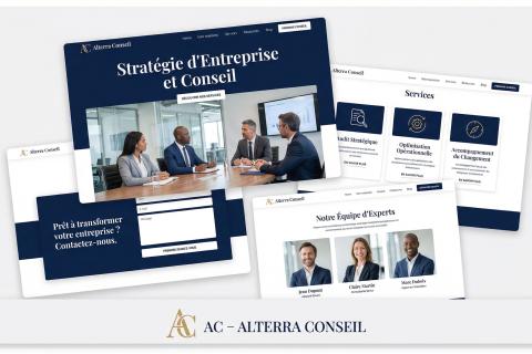 Création du site et stratégie de visibilité pour Alterra Conseil