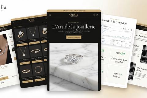 Refonte e-commerce et stratégie d'acquisition pour Orélia Joaillerie