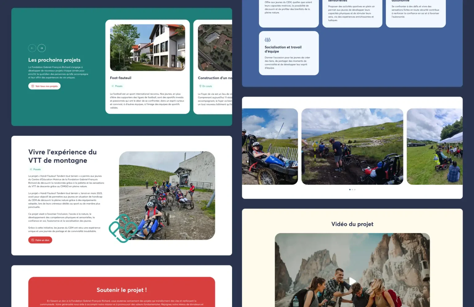 Illustration du projet Refonte du site internet de la Fondation Gabriel François Richard