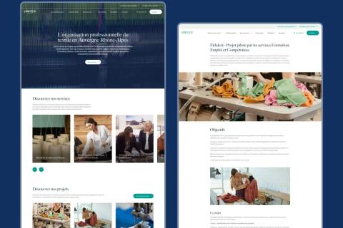 Illustration du projet Refonte du site vitrine et intégration de l'intranet collaboratif My UNITEX