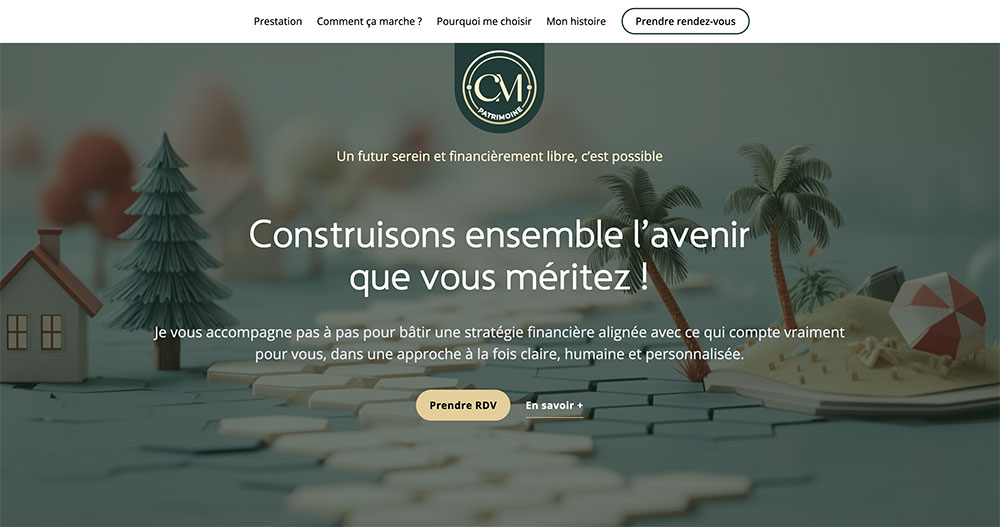Illustration du projet Création de site pour CM Patrimoine
