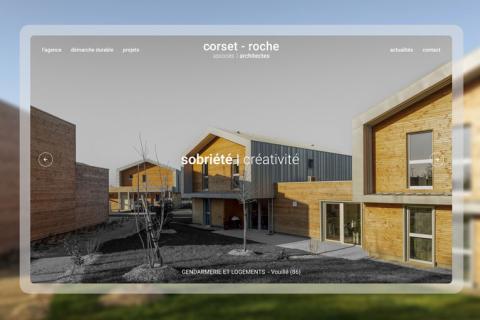 Illustration du projet Corset‑Roche & Associés : vitrine digitale et portfolio d’architecture Webflow
