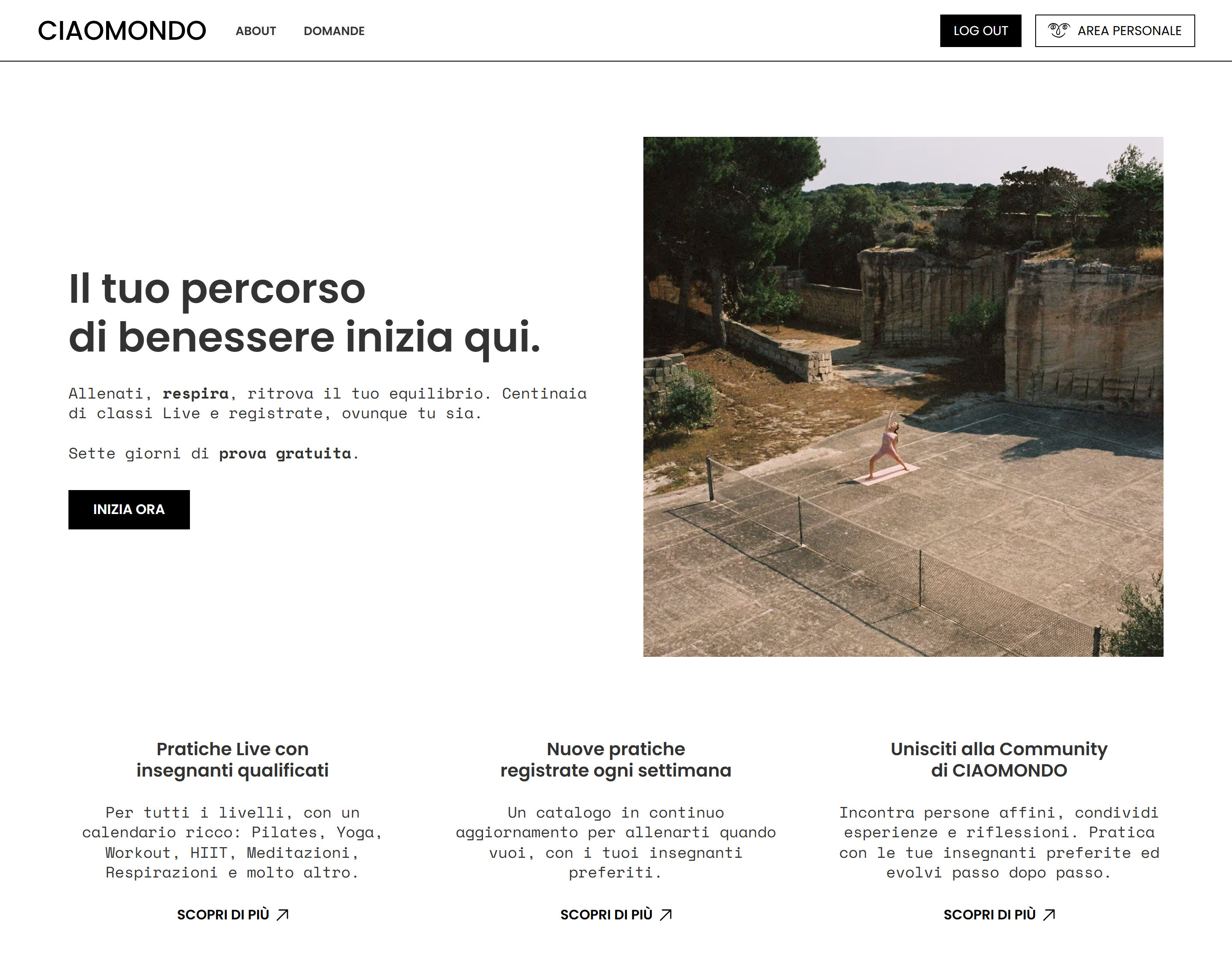 Illustration du projet CIAOMONDO : plateforme de membership Webflow et Memberstack