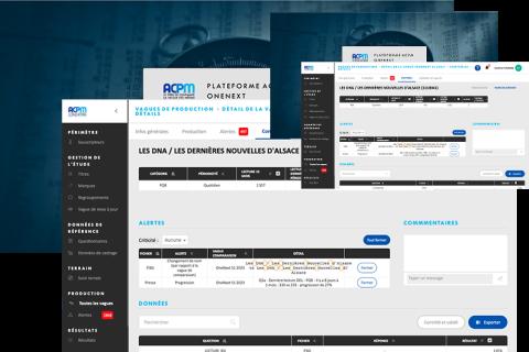 Illustration du projet Production de l'audience de la presse française