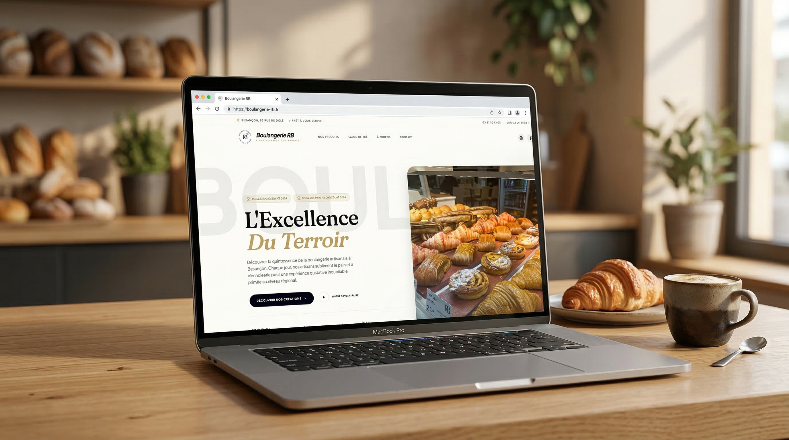 Illustration du projet Site Vitrine – Boulangerie RB