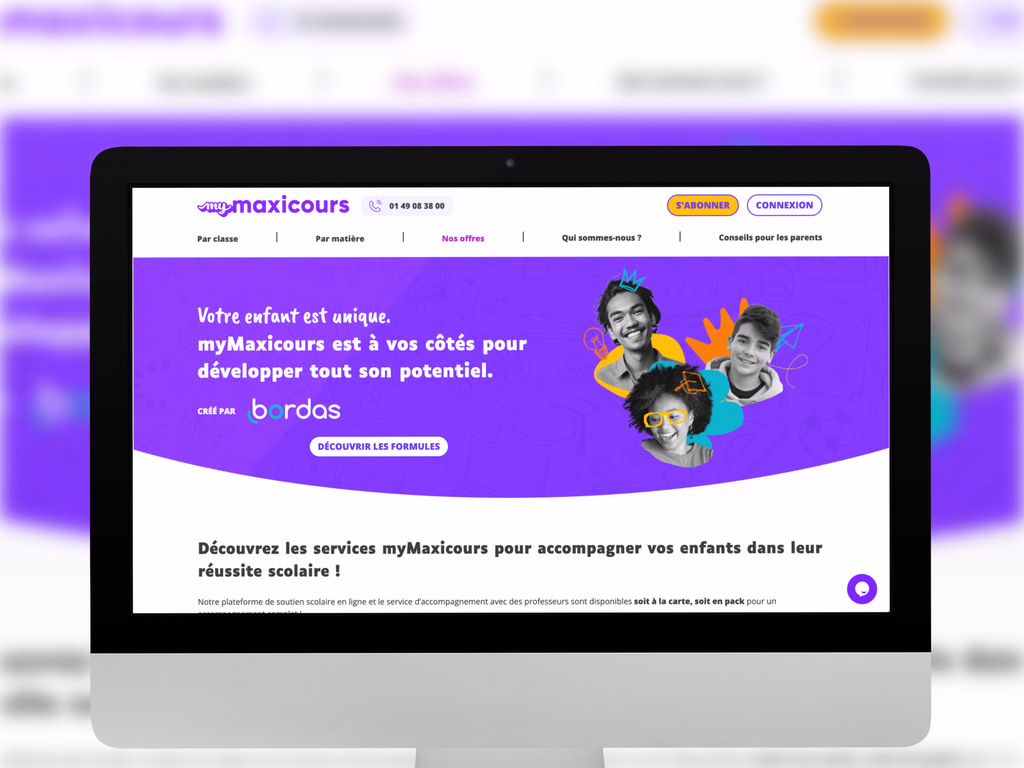 Illustration du projet Transformation digitale de la plateforme Maxicours