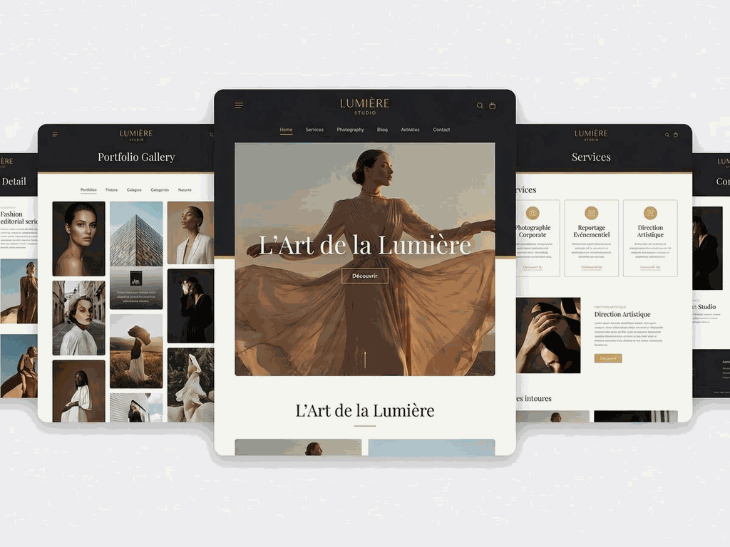 Illustration du projet Création d'un site portfolio immersif pour Lumière Studio
