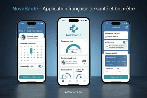Illustration du projet Conception et développement de l'application mobile NovaSanté