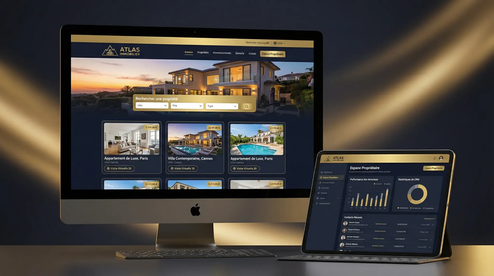 Illustration du projet Développement d'une plateforme immobilière digitale pour Atlas Immobilier