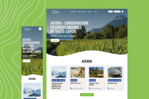 Illustration du projet Ateliers UX et refonte de site institutionnel - Asters CEN 74