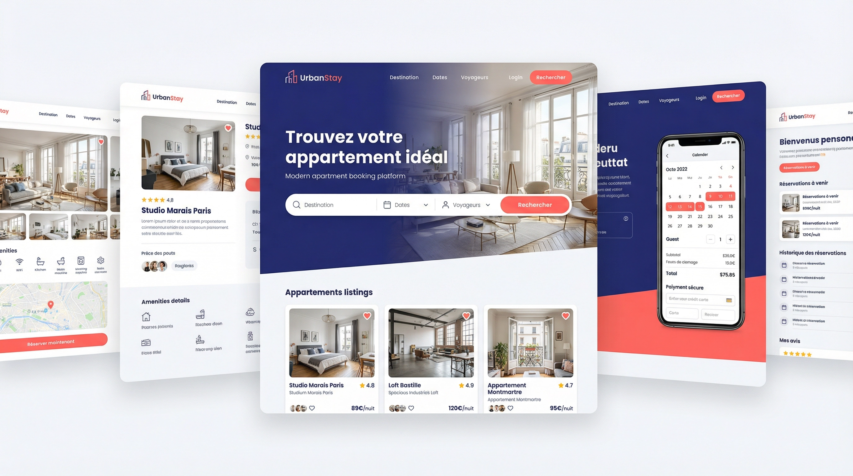 Illustration du projet Développement d'une plateforme de réservation d'appartements