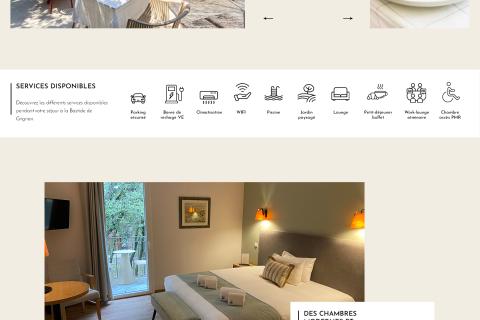 Création du site internet pour La Bastide de Grignan