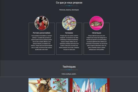 Illustration du projet Créer une présence digitale élégante pour une galerie d'art et artiste peintre