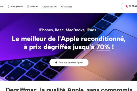 Illustration du projet DeGriff Mac - Site Wordpress WooCommerce Premium