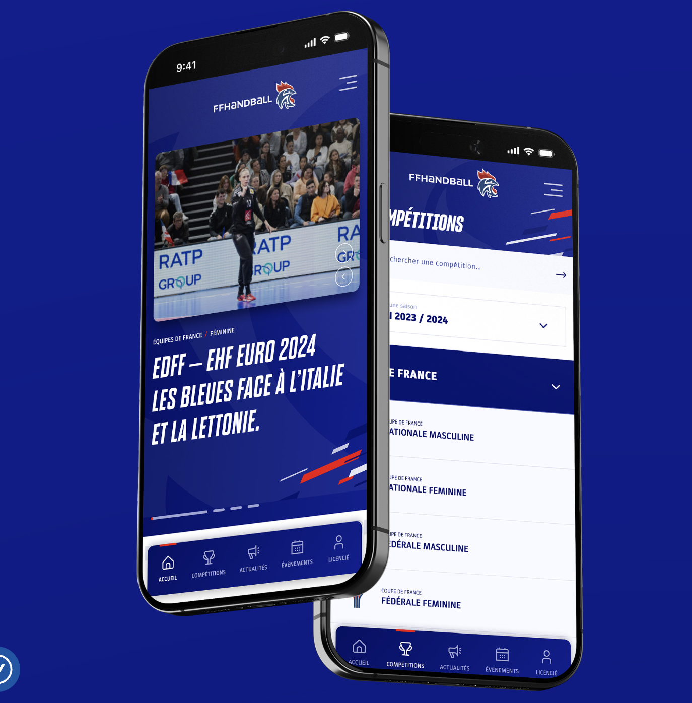 Illustration du projet Refonte du site de la Fédération Française de Handball