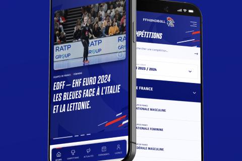 Illustration du projet Refonte du site de la Fédération Française de Handball