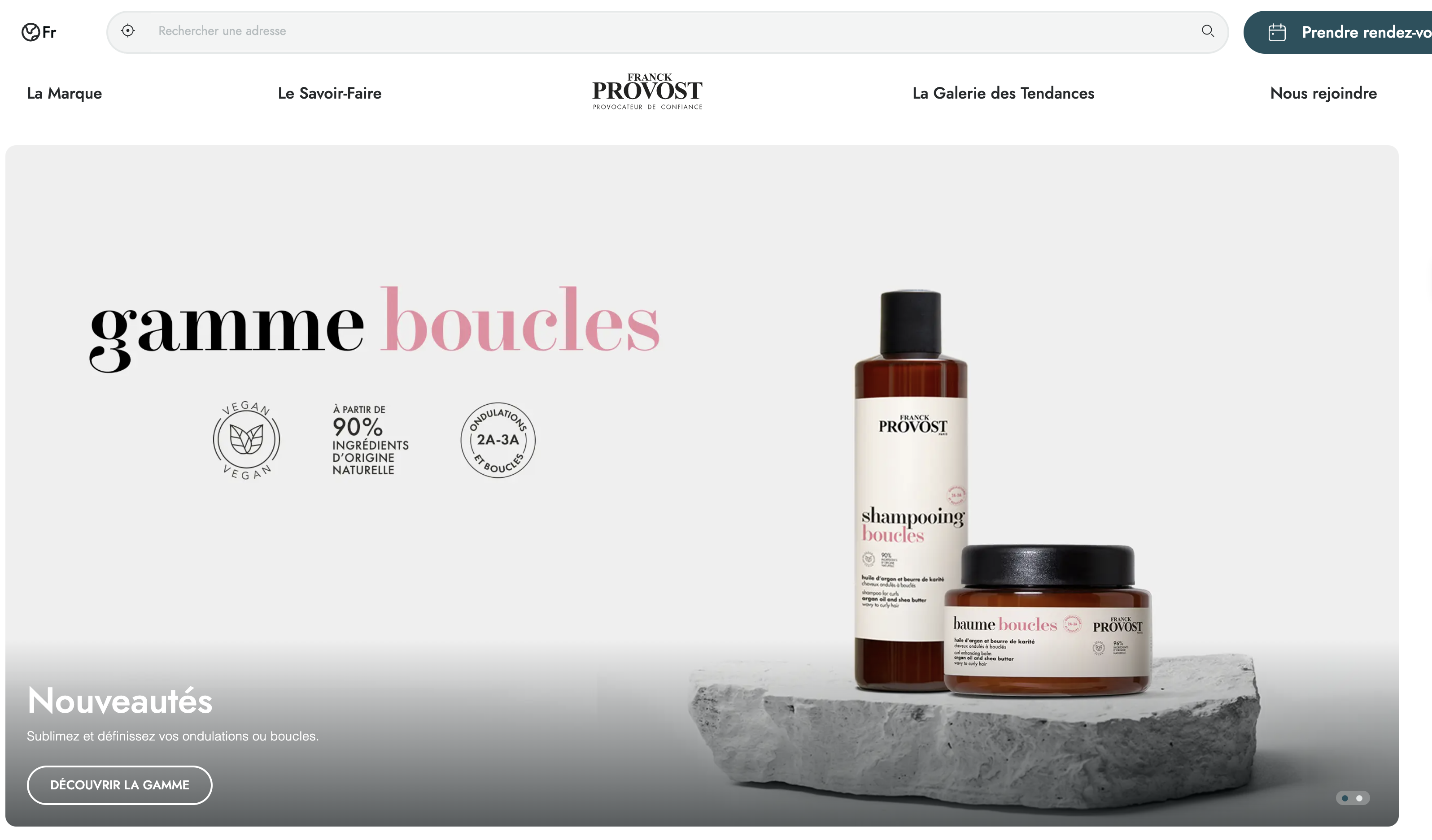 Illustration du projet Refonte du site de marque avec prise de RV en salon