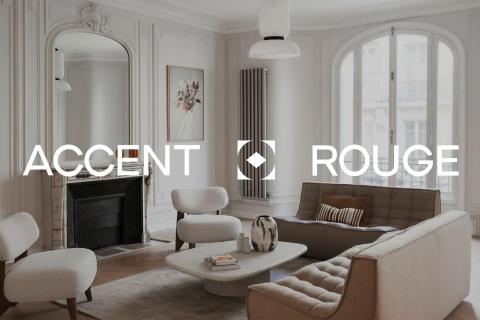 Création de marque, stratégie, plateforme de marque, Logotype, et charte graphique pour Accent Rouge, acteur majeur de l'accompagnement des architectes.