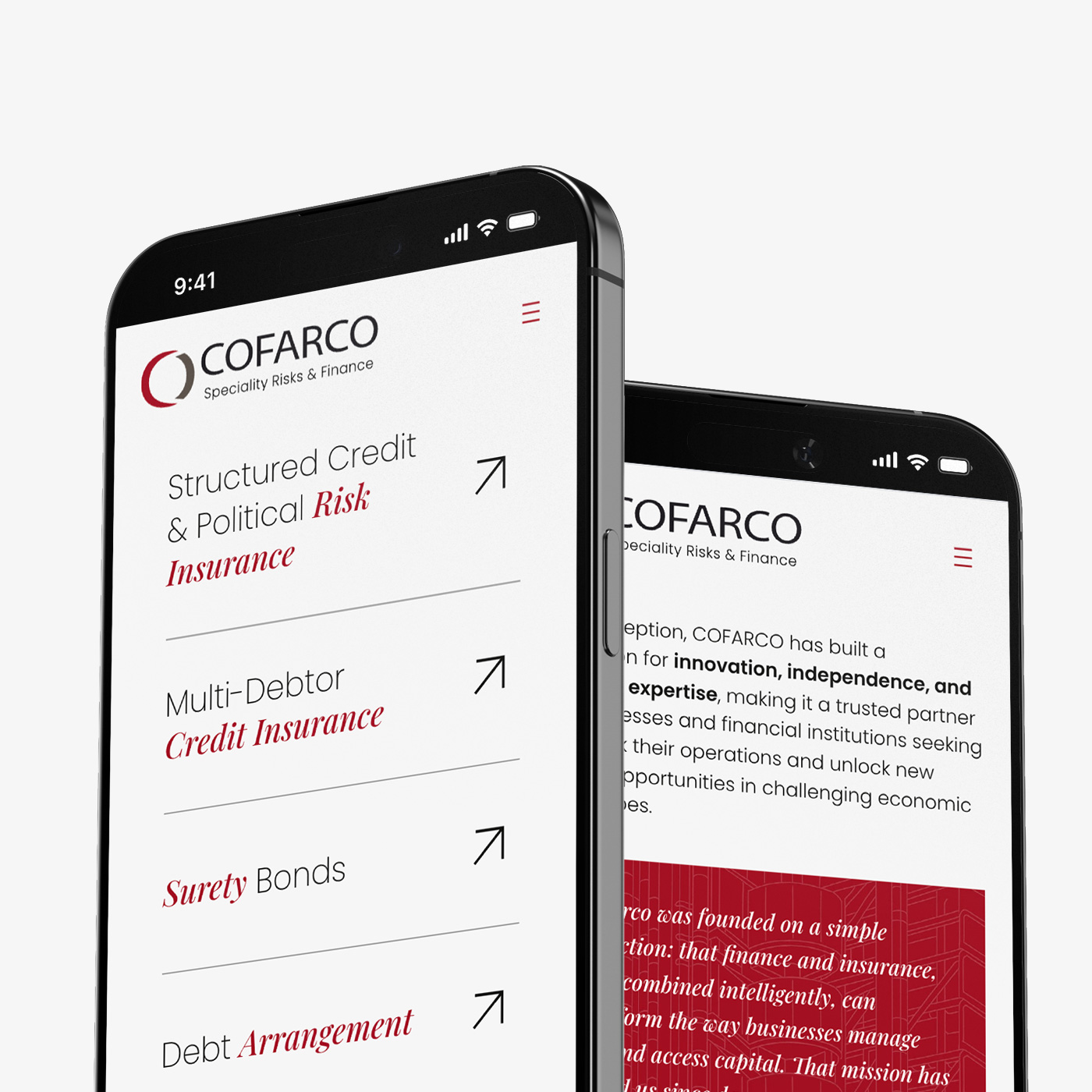 Illustration du projet Refonte du site Cofarco