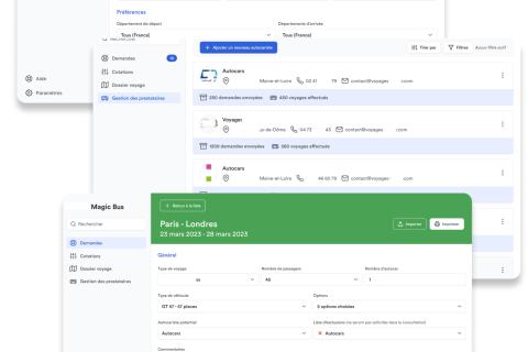 Illustration du projet Cellule de réservation d'autocars