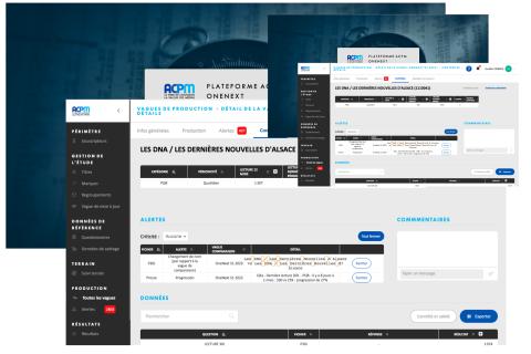 Illustration du projet Production de l'audience de la presse française