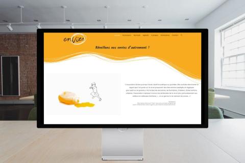 Illustration du projet Site vitrine pour l'association EnVies