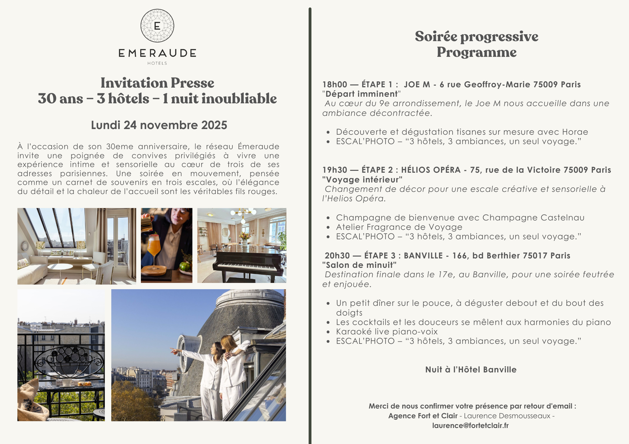 Illustration du projet Organisation d'un Voyage de Presse progressif