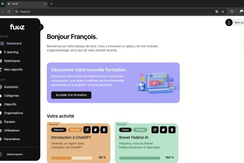 Illustration du projet Développement d’une plateforme SaaS e-learning avec agents IA – Formation intelligente et pilotage des compétences en temps réel