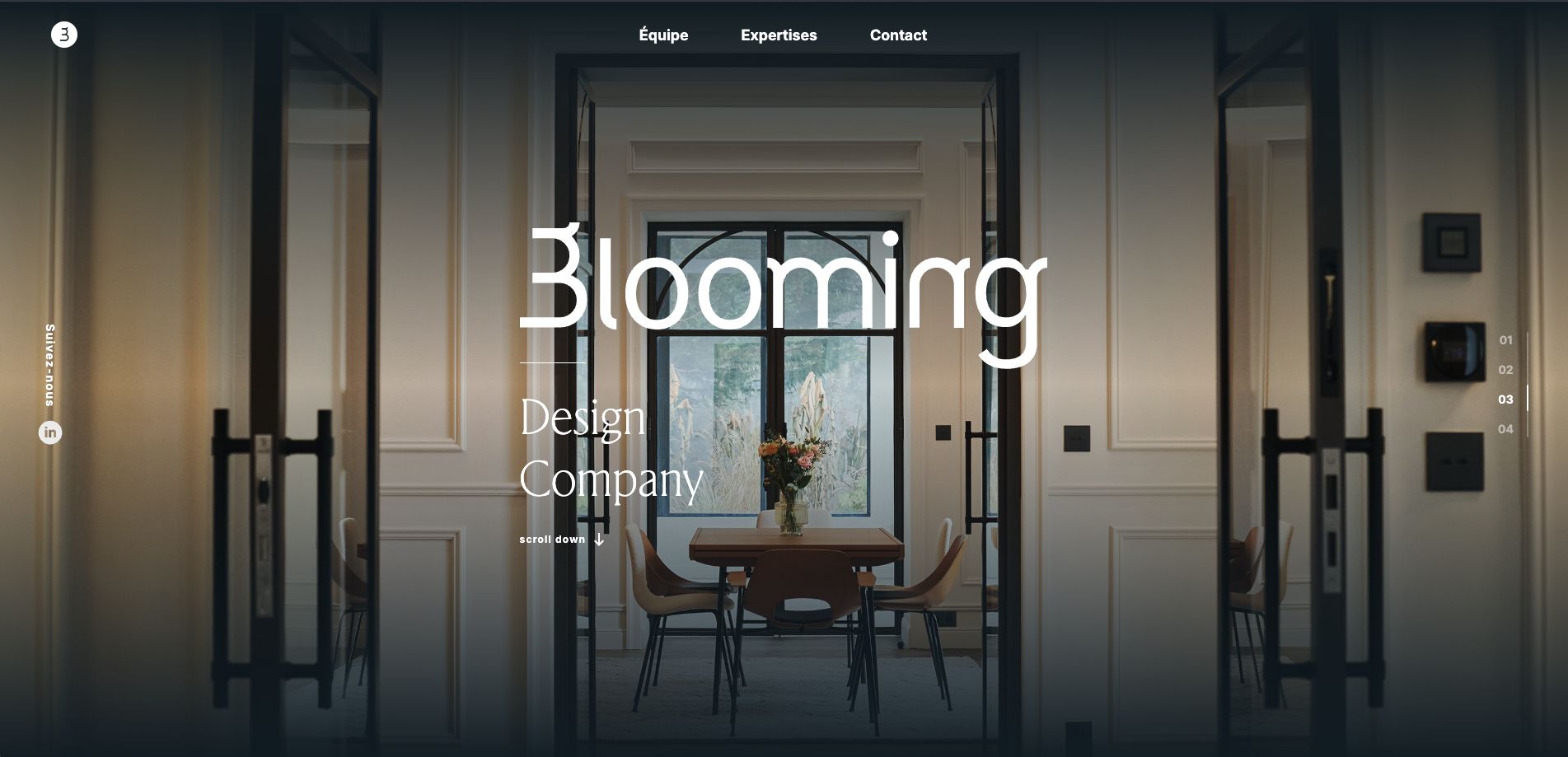 Illustration du projet Développement d’un site vitrine premium pour cabinet d’architecture et design – Expérience immersive et identité digitale