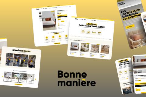 Illustration du projet Développement d'un thème Shopify sur mesure pour Bonne Manière, avec design sur mesure et expérience utilisateur optimisée.