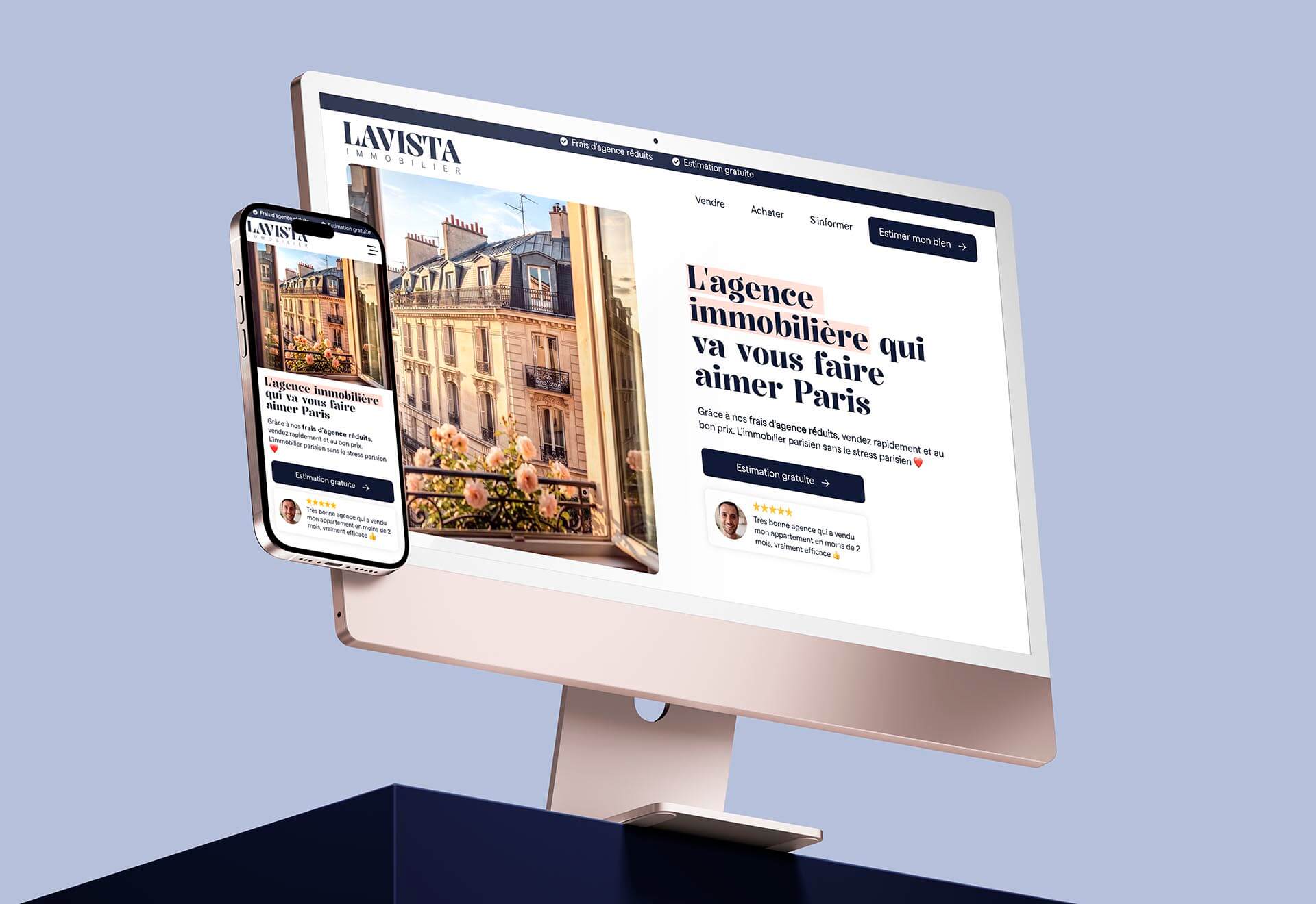 Illustration du projet Création de site web pour une agence immobilière à Paris