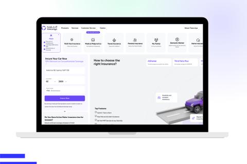 Illustration du projet Website creation pour société d'assurance au Moyen Orient