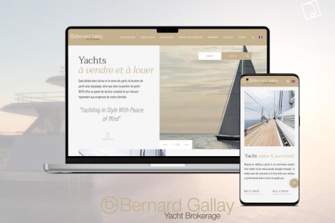 Illustration du projet Bernard Gallay : création d’un site web multilingue