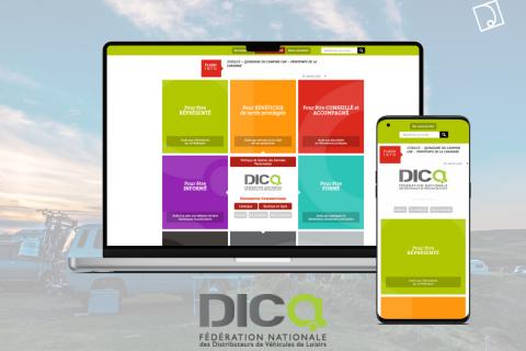Illustration du projet Site vitrine pour La Dica, la fédération nationale des VDL