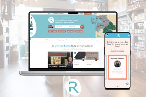 Illustration du projet RCommerce, l’outil digital du Bassin d’Arcachon du Val de l'Eyre