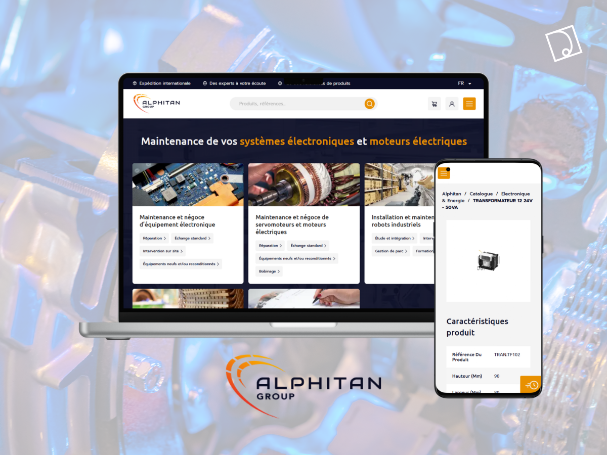 Illustration du projet Fusion e-commerce B2B et marketplace multi-entités pour le Groupe Alphitan
